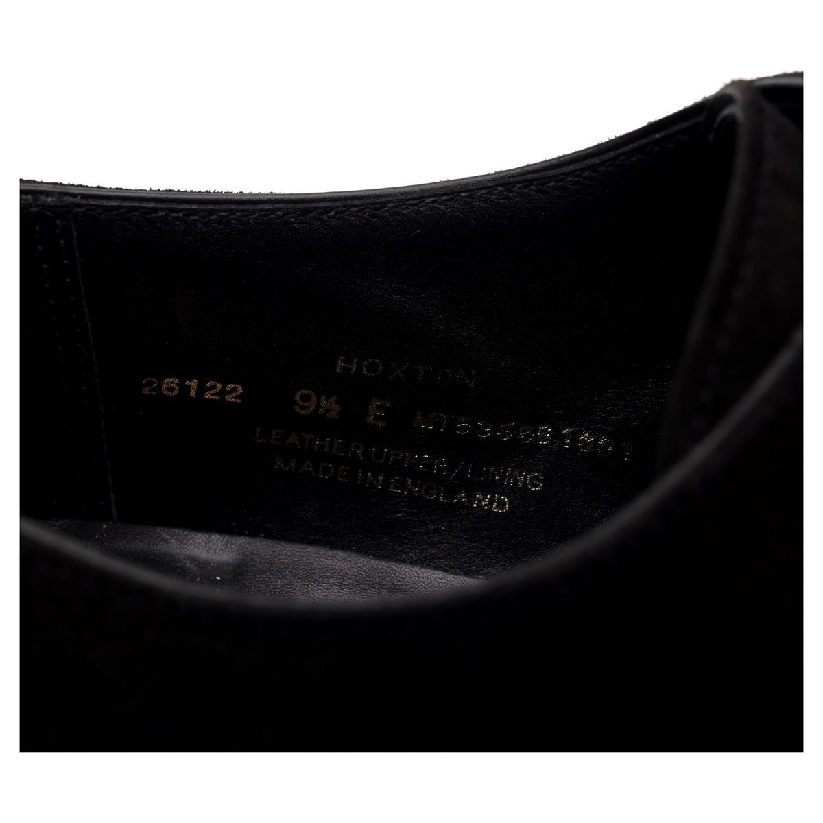 &#39;Hoxton&#39; Black Suede Derby UK 9.5 E