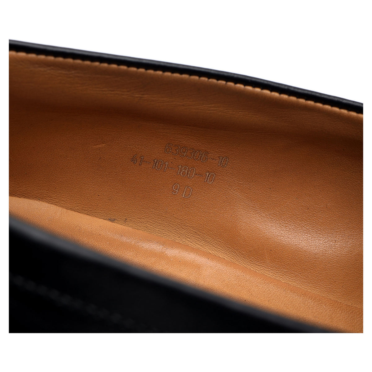 &#39;180 Mocassin&#39; Black Leather Loafer 9 D UK 10