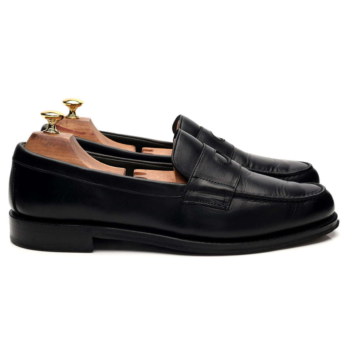 &#39;Charles&#39; Black Leather Loafer UK 11