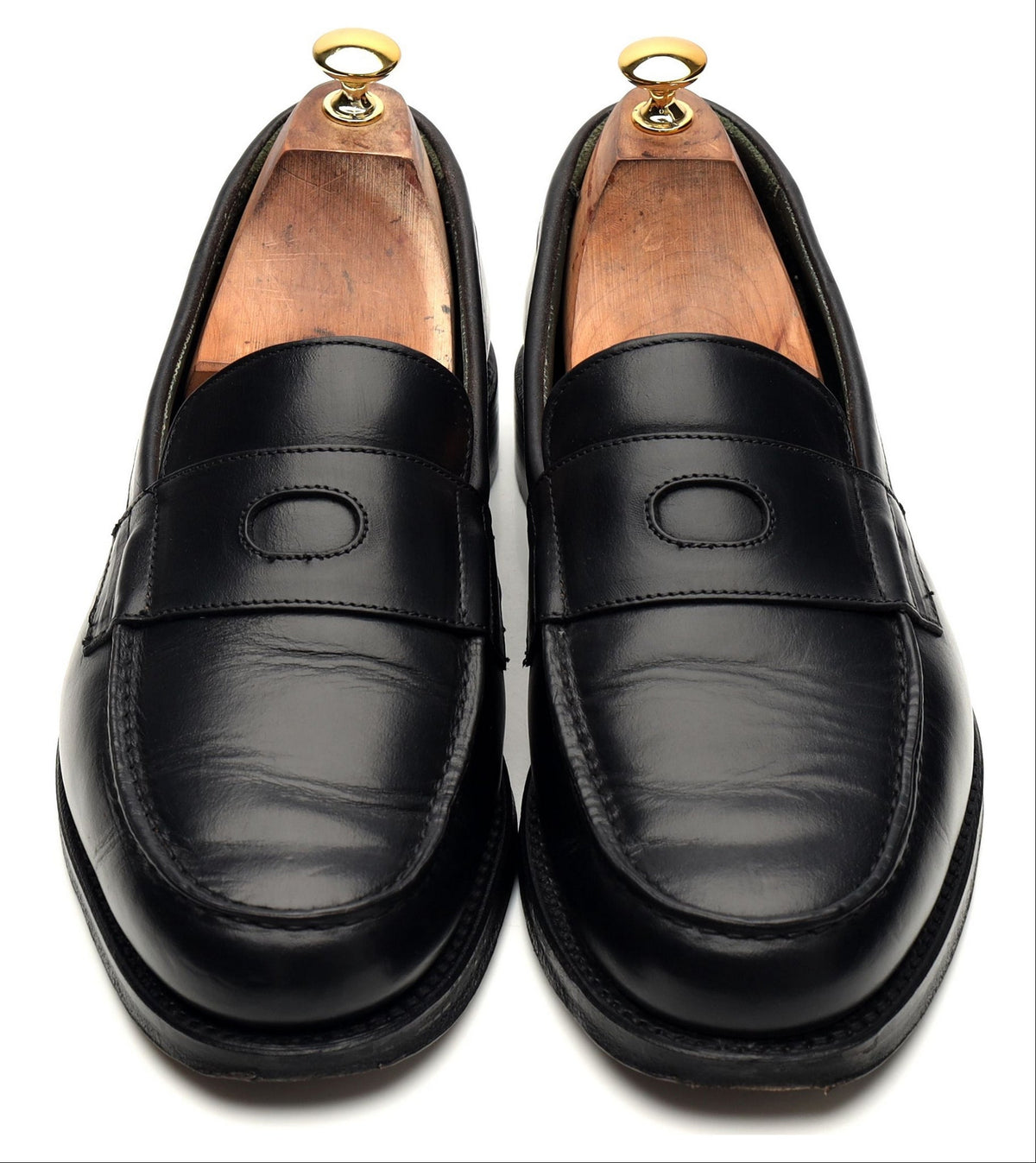 &#39;Charles&#39; Black Leather Loafer UK 11