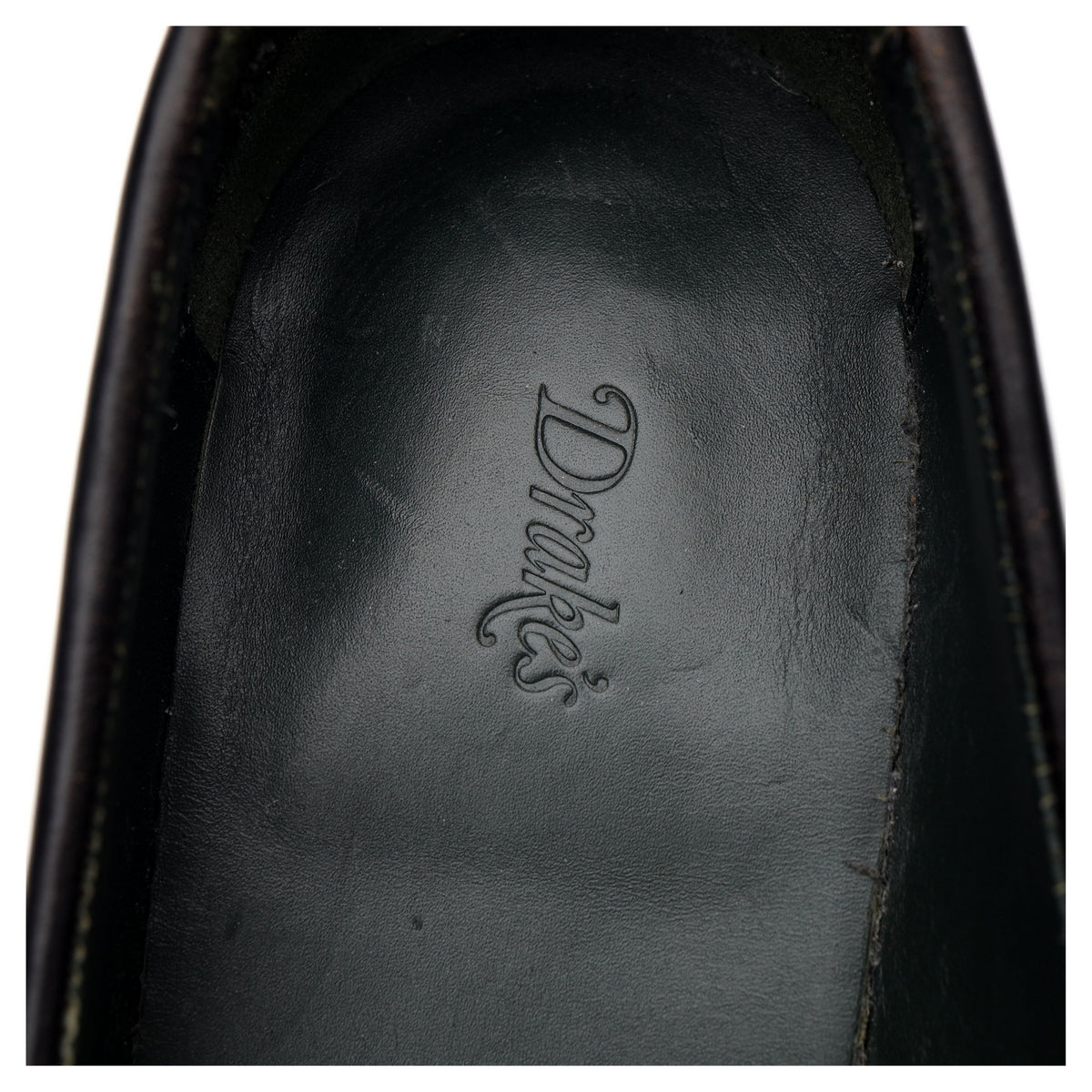 &#39;Charles&#39; Black Leather Loafer UK 11