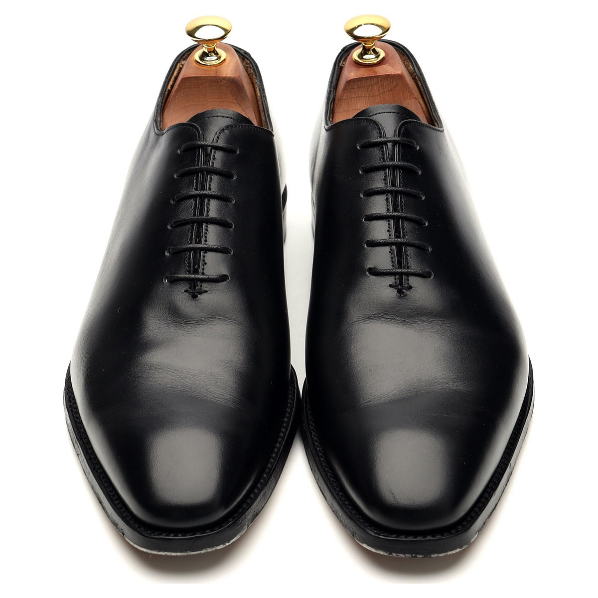 &#39;Berkeley&#39; Black Leather Wholecut Oxford UK 9 F