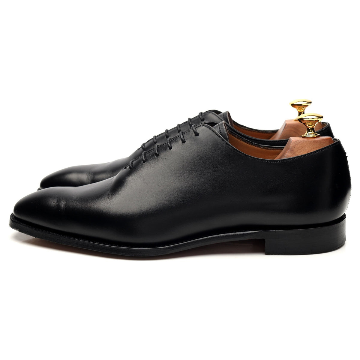 &#39;Berkeley&#39; Black Leather Wholecut Oxford UK 9 F