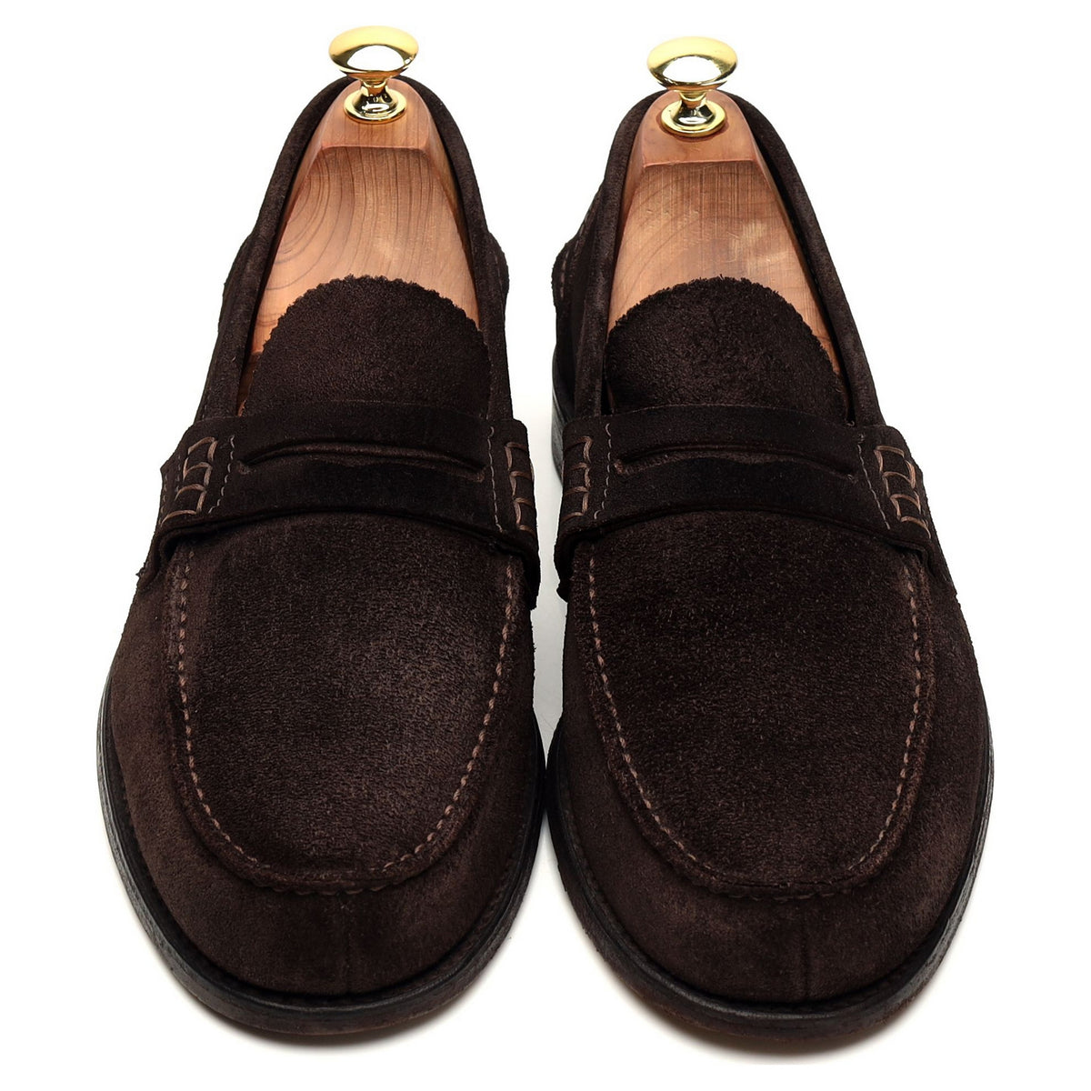 &#39;Pembrey&#39; Dark Brown Suede Loafers UK 8.5 F