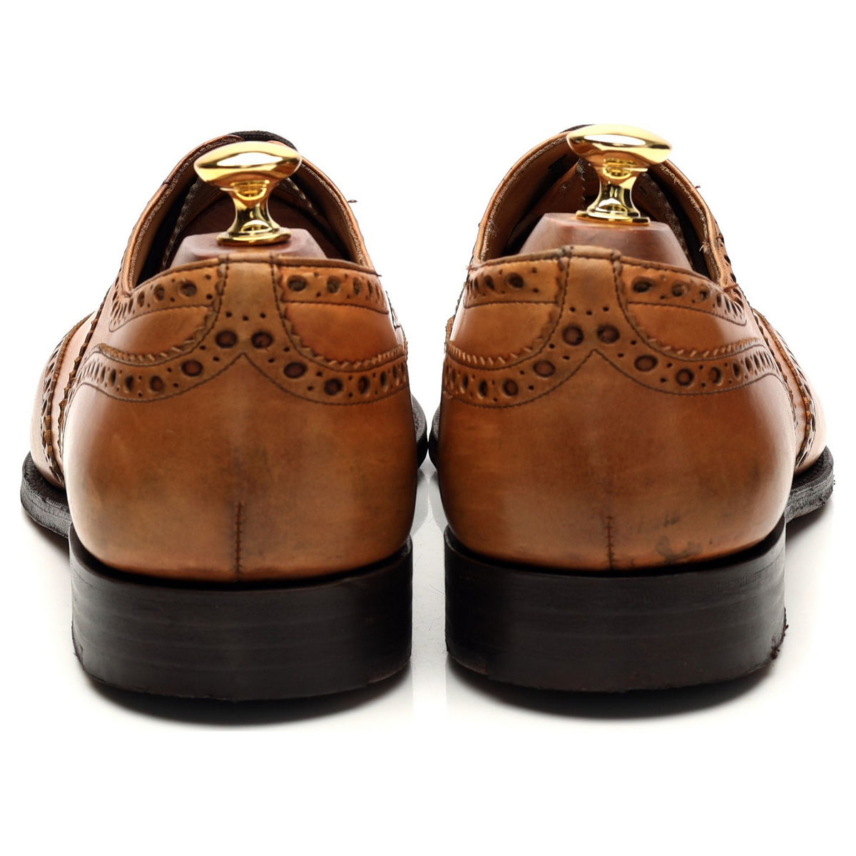 &#39;Brisbane&#39; Tan Brown Leather Oxford Brogues UK 9 G