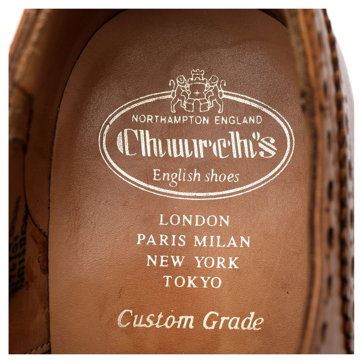 &#39;Brisbane&#39; Tan Brown Leather Oxford Brogues UK 9 G