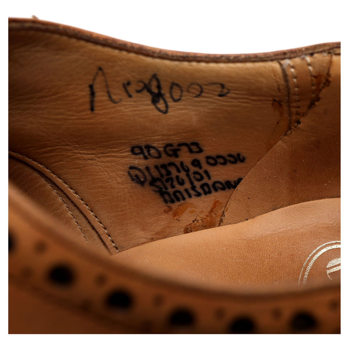 &#39;Brisbane&#39; Tan Brown Leather Oxford Brogues UK 9 G