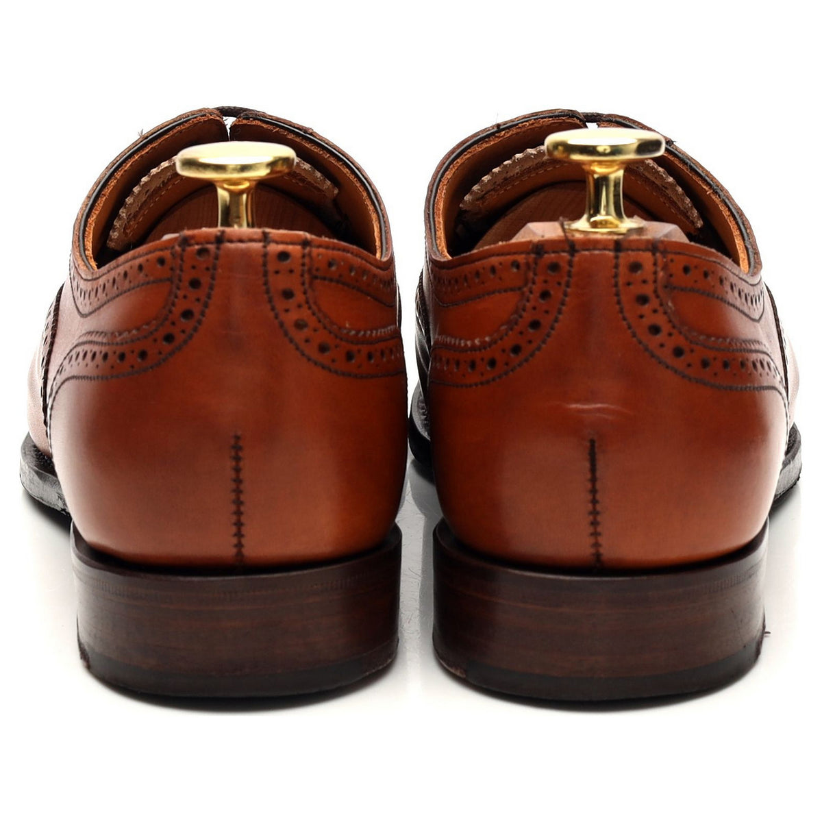 Women&#39;s &#39;Darcey&#39; Tan Brown Leather Oxford Brogues UK 3.5 D