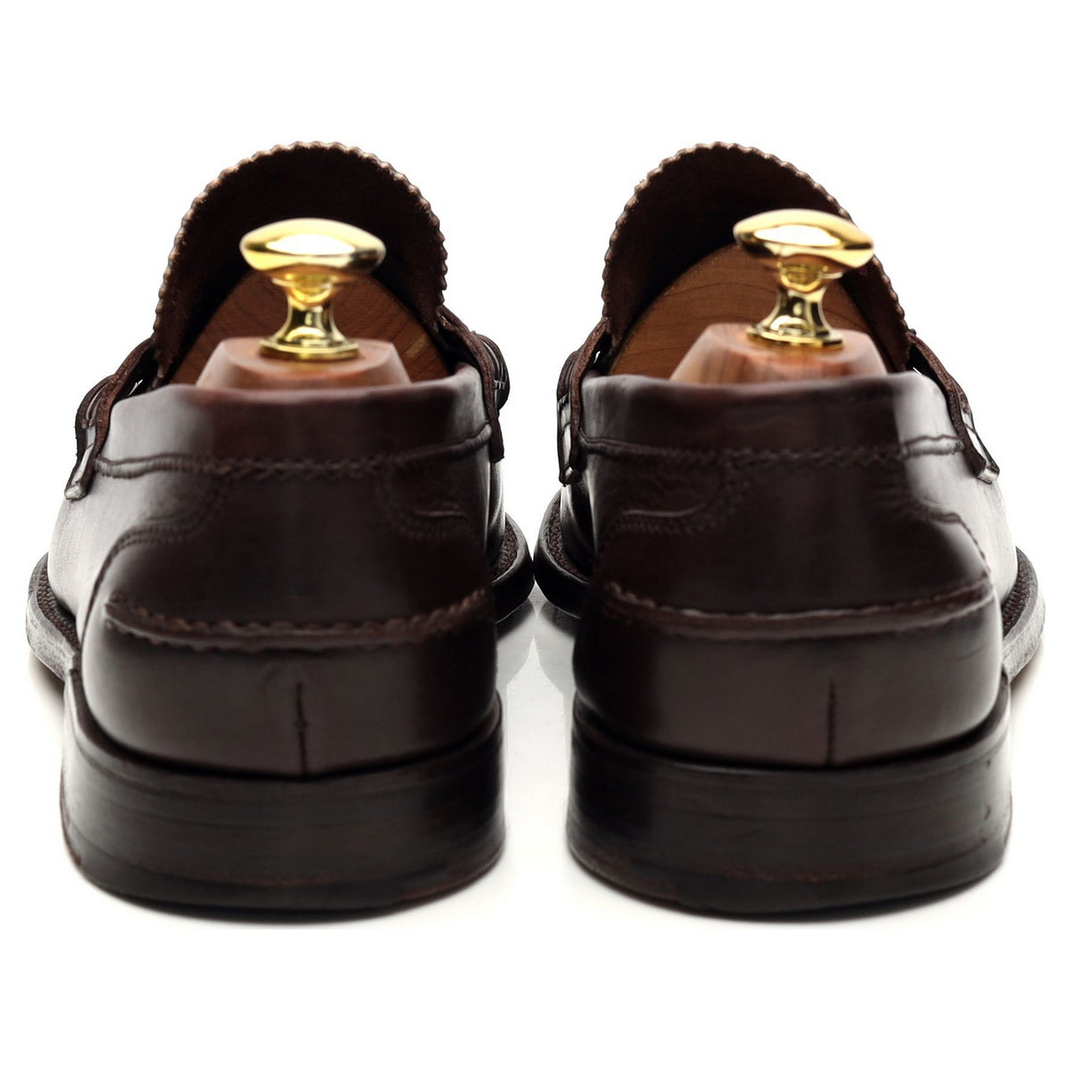 &#39;Dover&#39; Dark Brown Leather Loafers UK 8.5 F