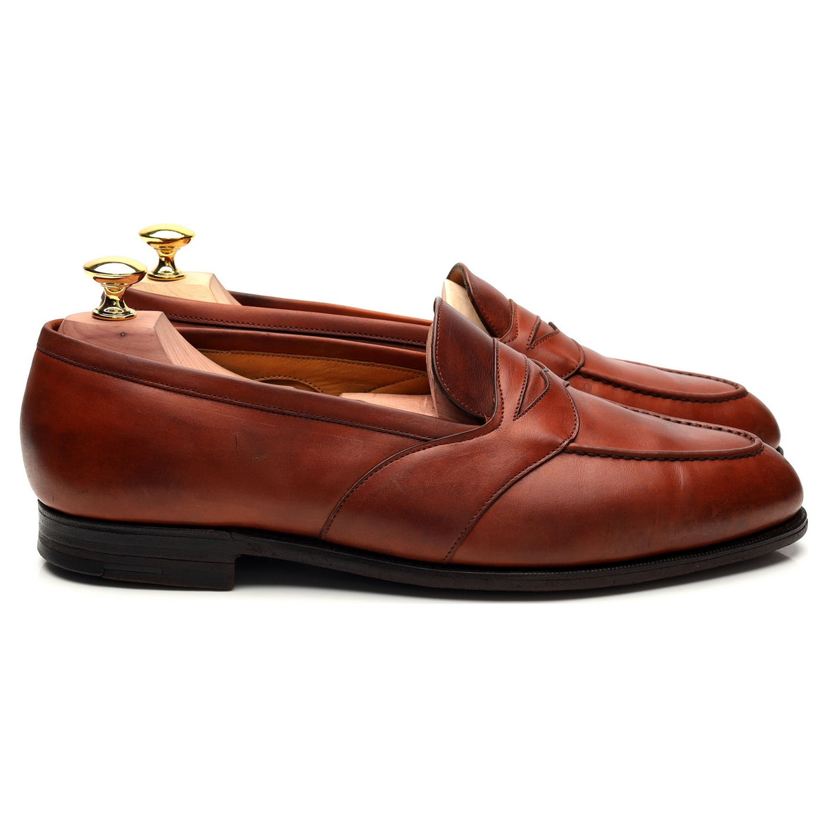 &#39;Montpellier&#39; Tan Brown Leather Loafers UK 7.5 F