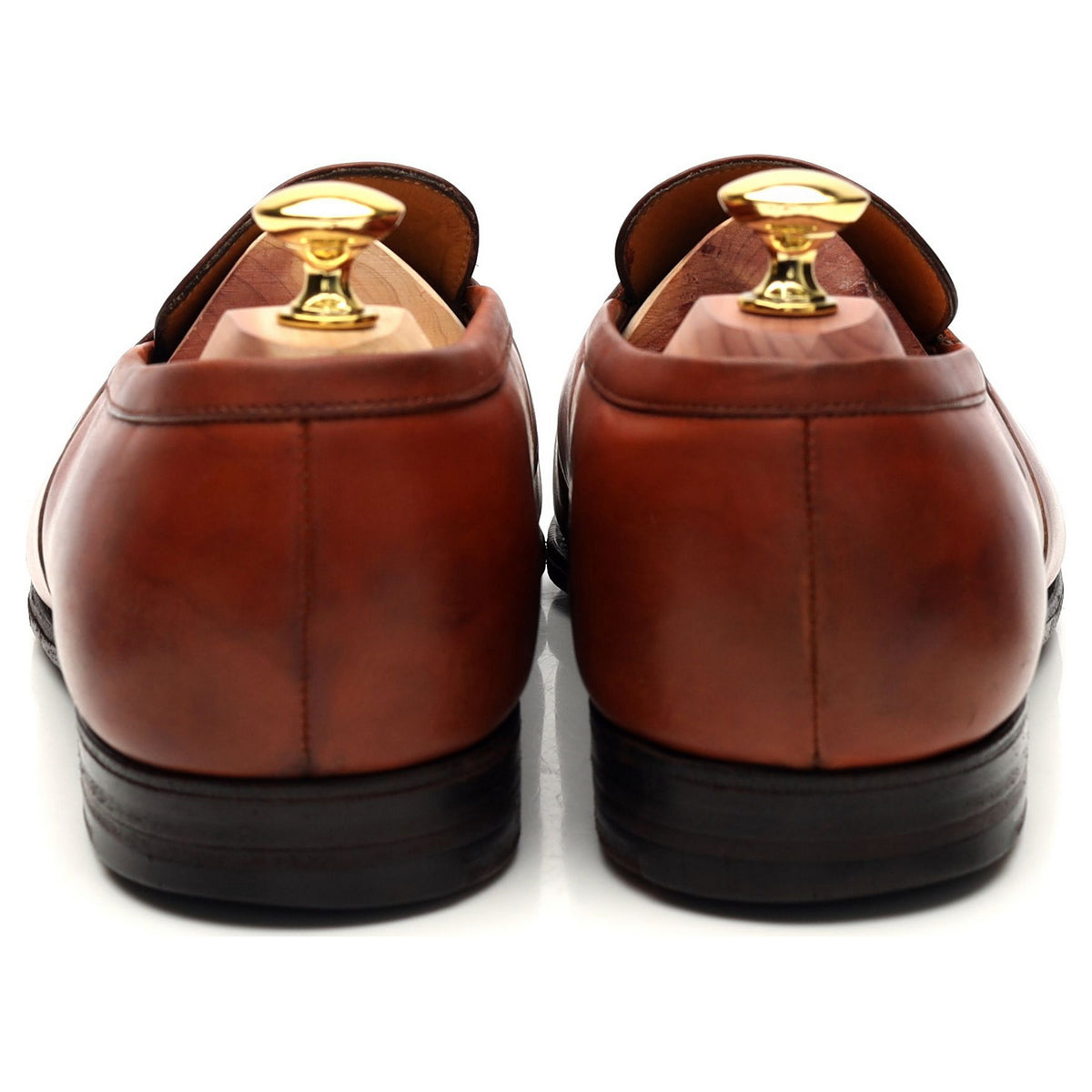 &#39;Montpellier&#39; Tan Brown Leather Loafers UK 7.5 F