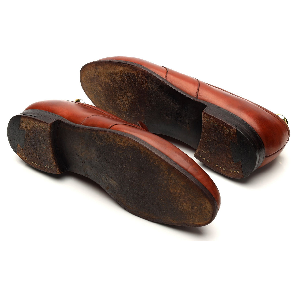 &#39;Montpellier&#39; Tan Brown Leather Loafers UK 7.5 F