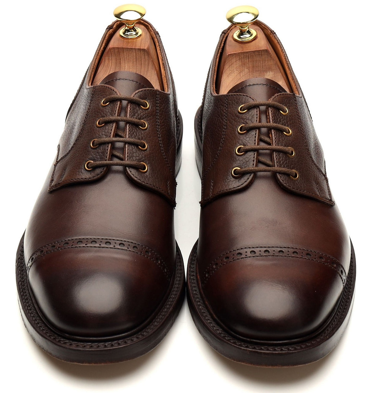 Dark Brown Leather Derby UK 8