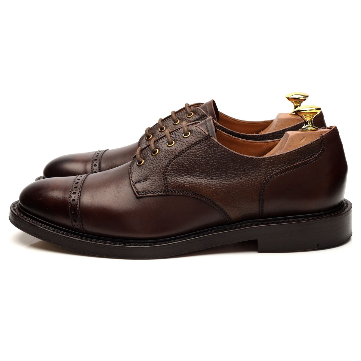 Dark Brown Leather Derby UK 8