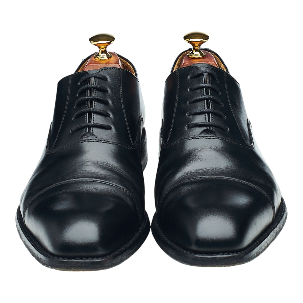 '1889' Black Leather Oxford UK 10