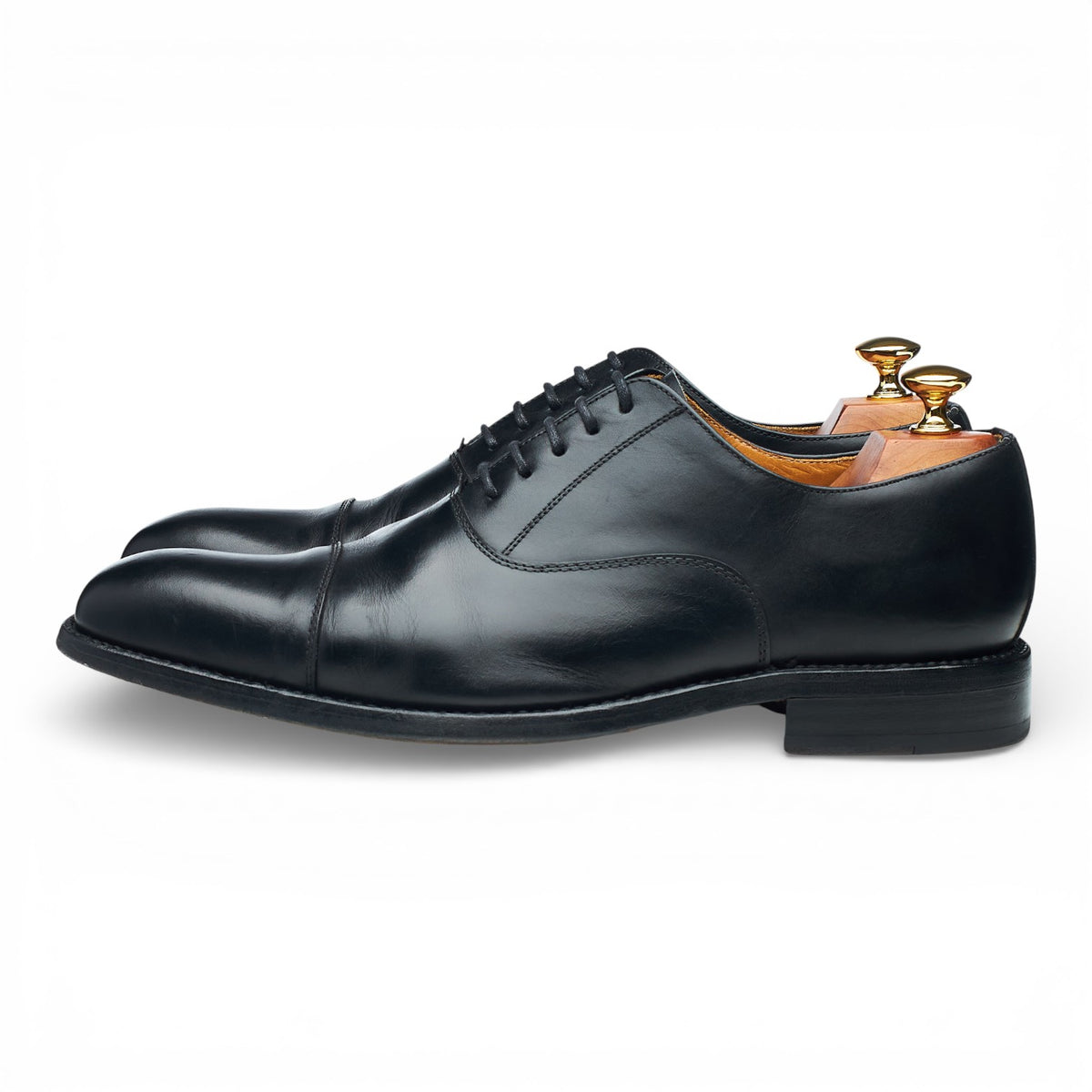'1889' Black Leather Oxford UK 10