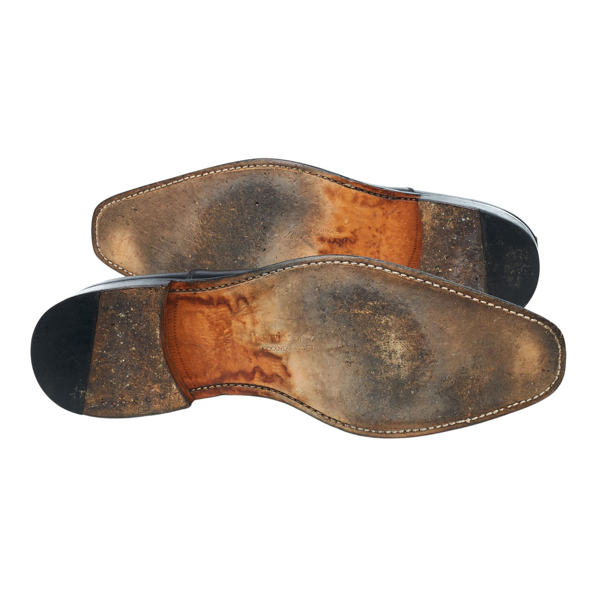 '1889' Black Leather Oxford UK 10