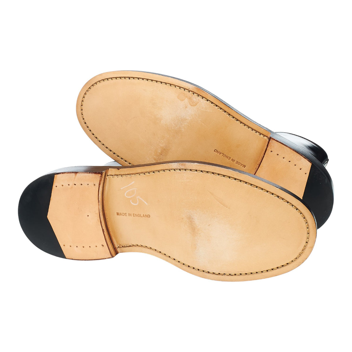 'Burford' Black Cordovan Leather Boots UK 7.5