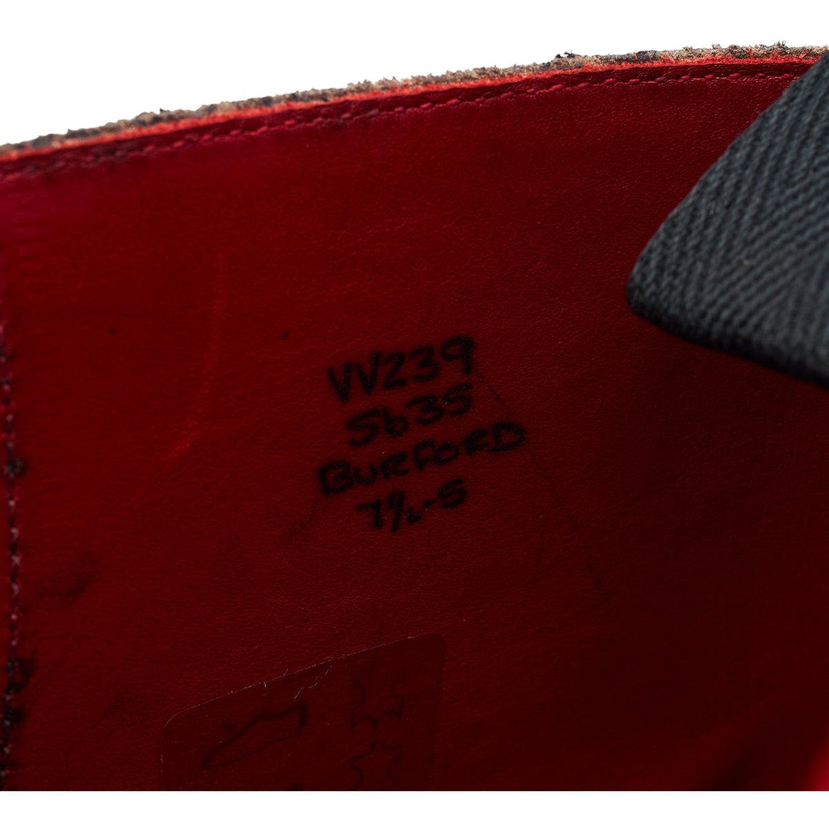 'Burford' Black Cordovan Leather Boots UK 7.5