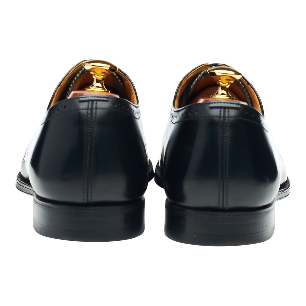 'Wye' Black Leather Oxford Brogues UK 10.5 G