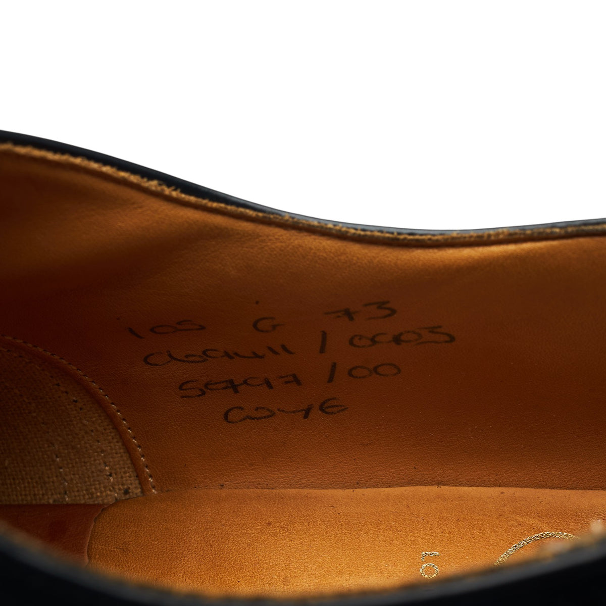 'Wye' Black Leather Oxford Brogues UK 10.5 G