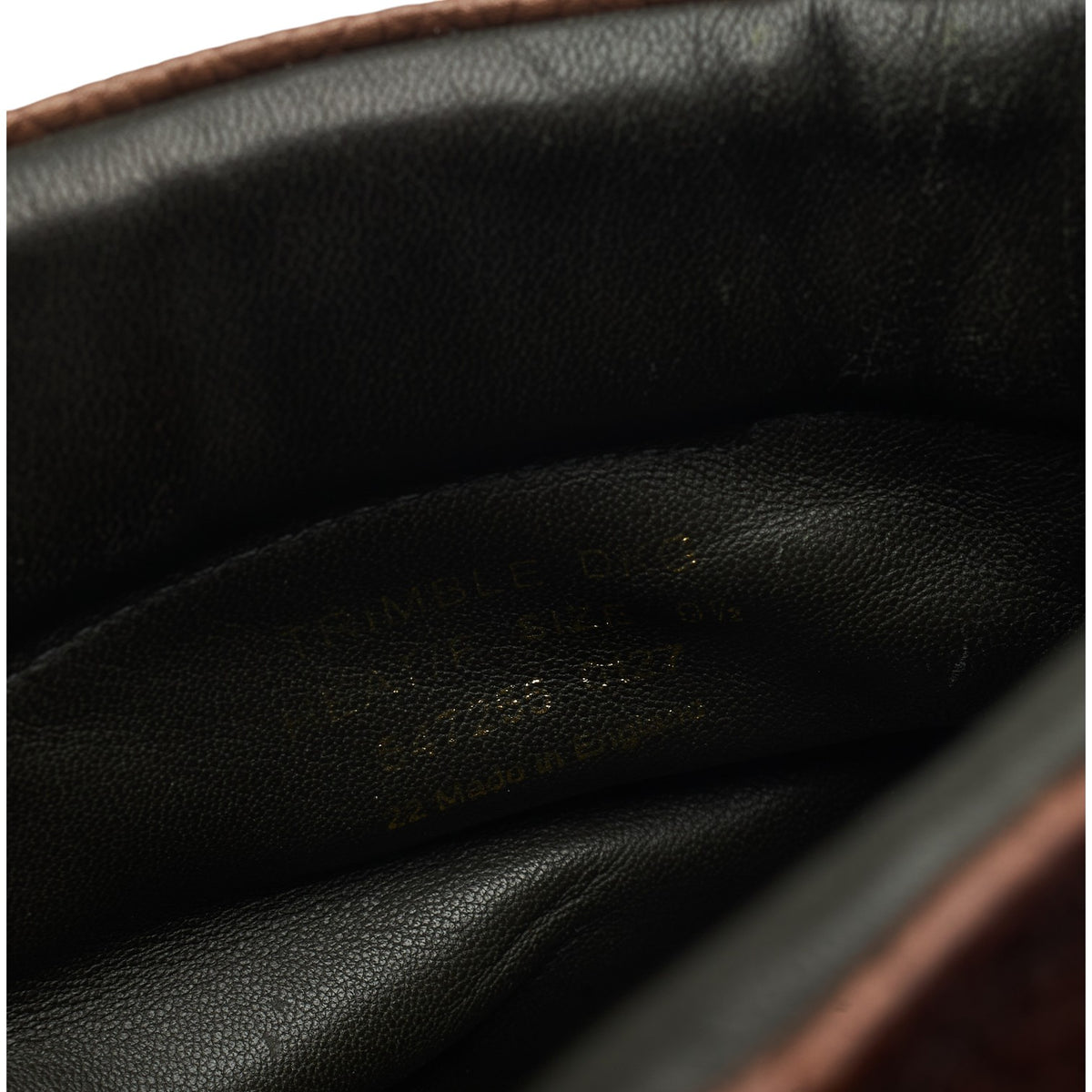 'Trimble' Dark Brown Grain Leather Boots UK 9.5 F