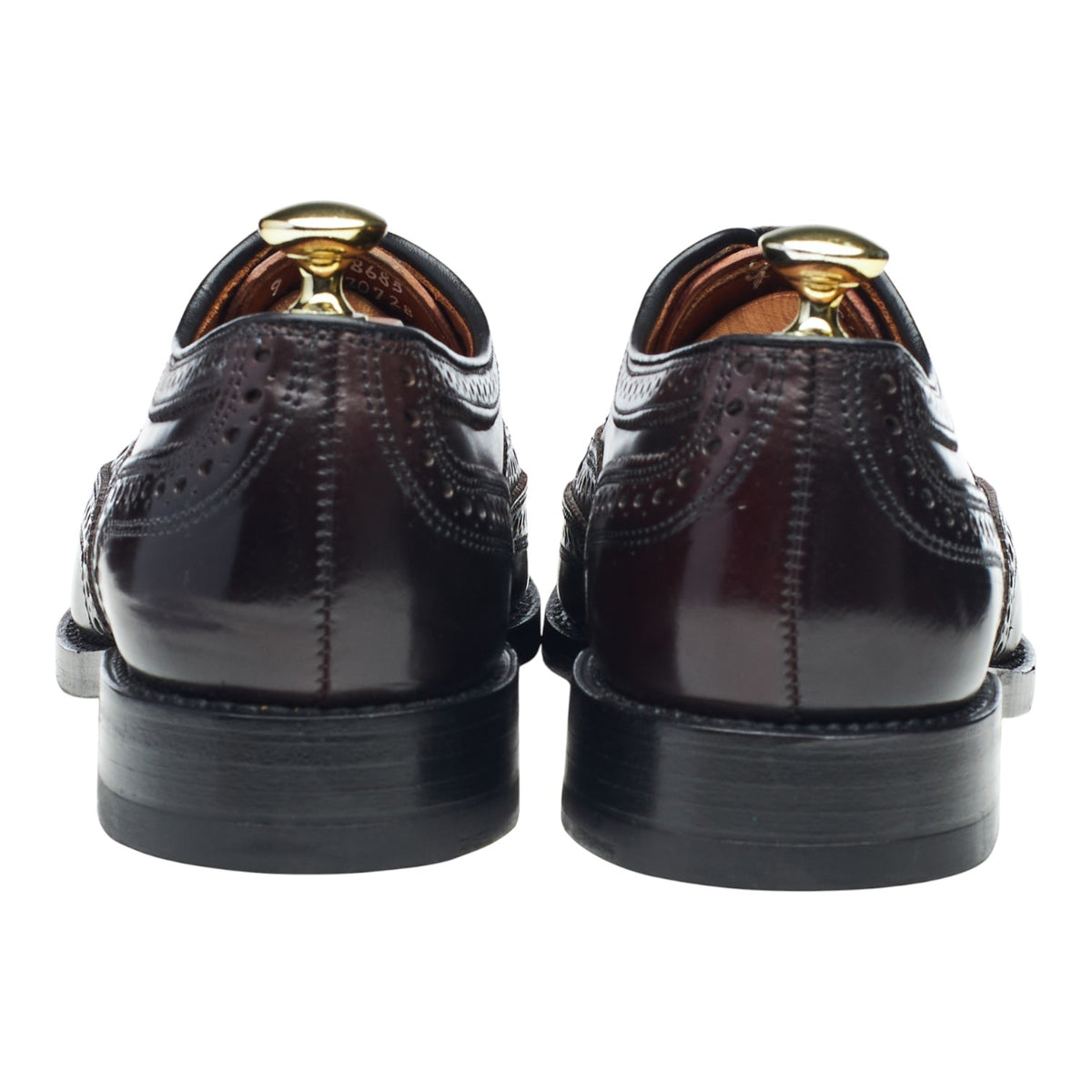 'Cambridge' Burgundy Cordovan Leather Oxford Brogues UK 8 US 9 D