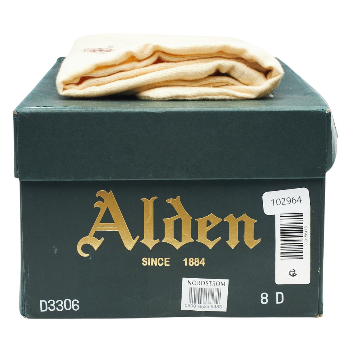 Nordstrom 'D3306' Burgundy Cordovan & Brown Grain Leather Saddle Oxford UK 7.5 US 8 D