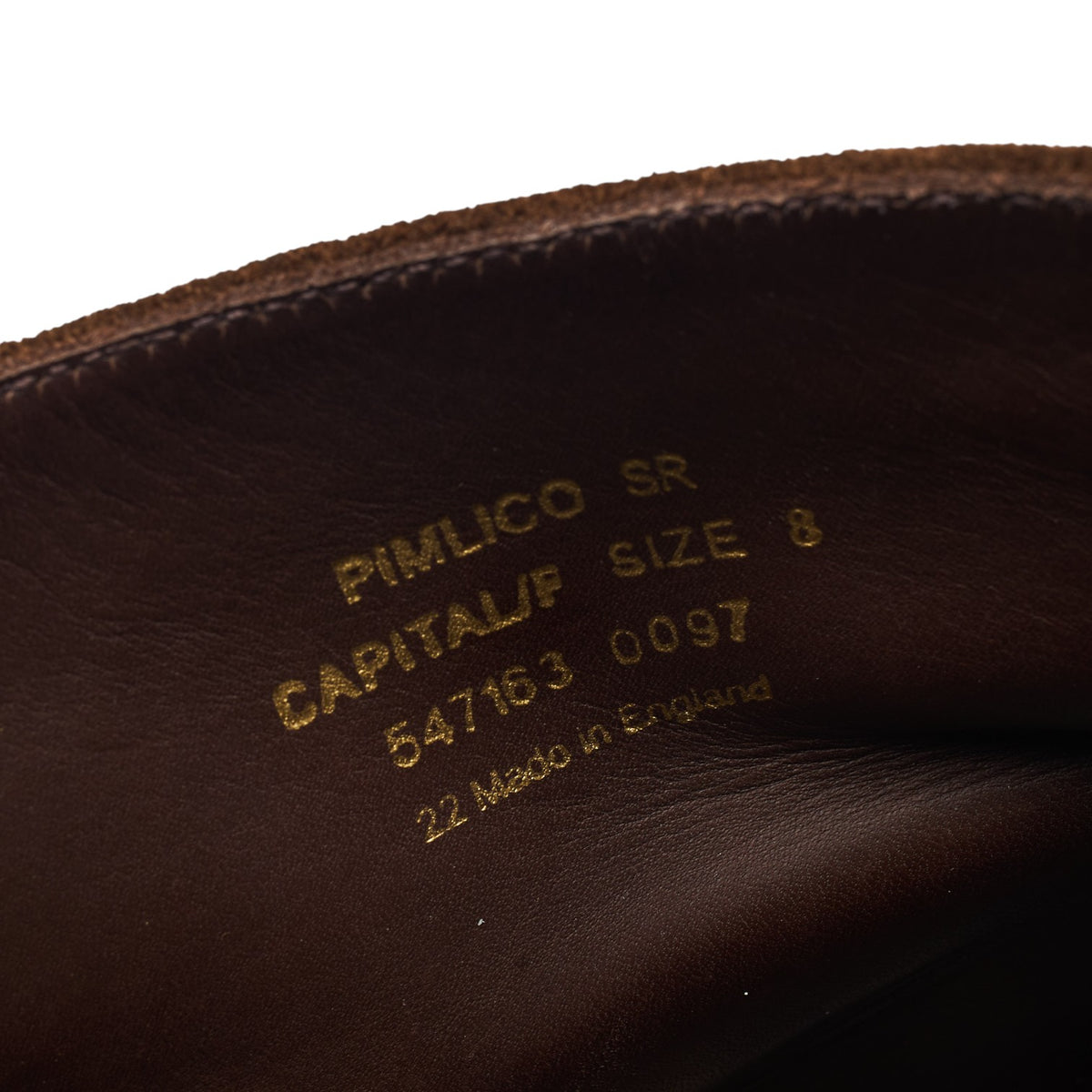1880 'Pimlico' Snuff Brown Suede Chukka Boots UK 8 F