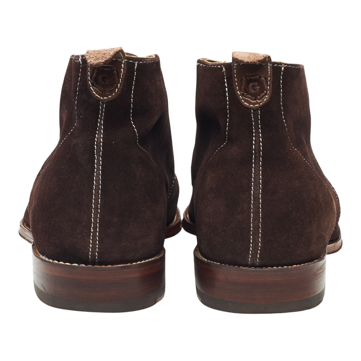 'Smith' Dark Brown Suede Chukka Boots UK 9 F