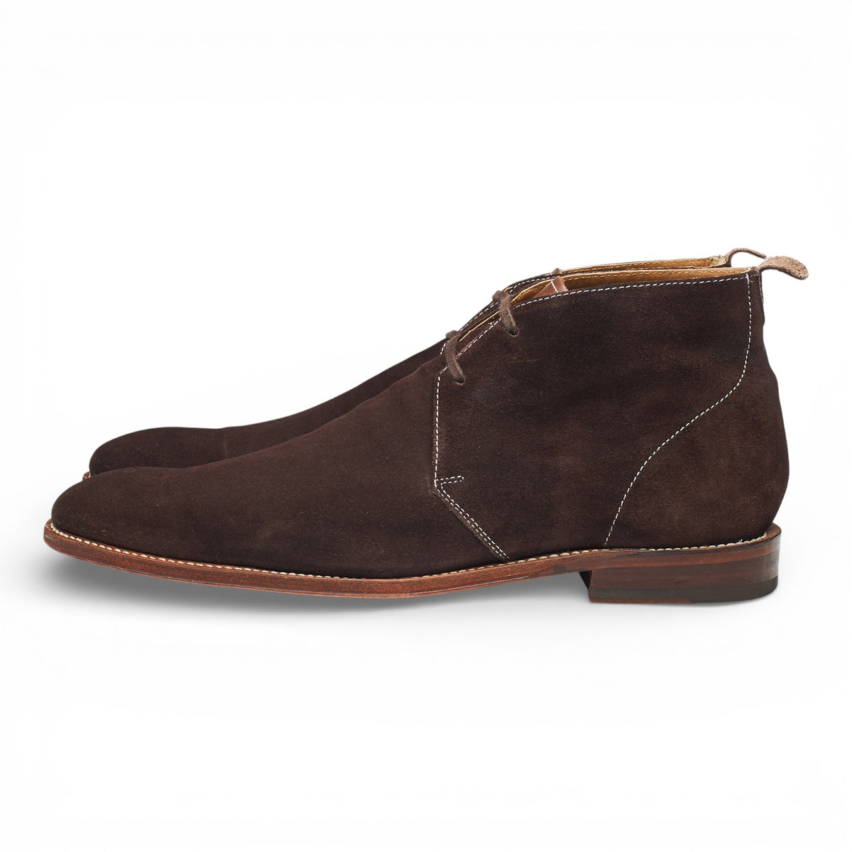 'Smith' Dark Brown Suede Chukka Boots UK 9 F