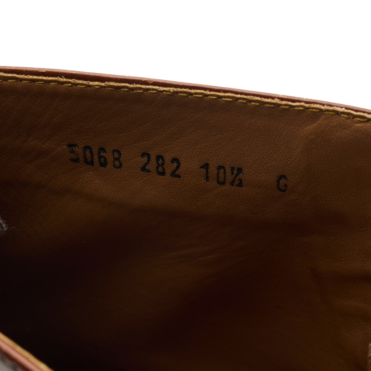 'Fred' Brown Leather Brogue Boots UK 10.5 G