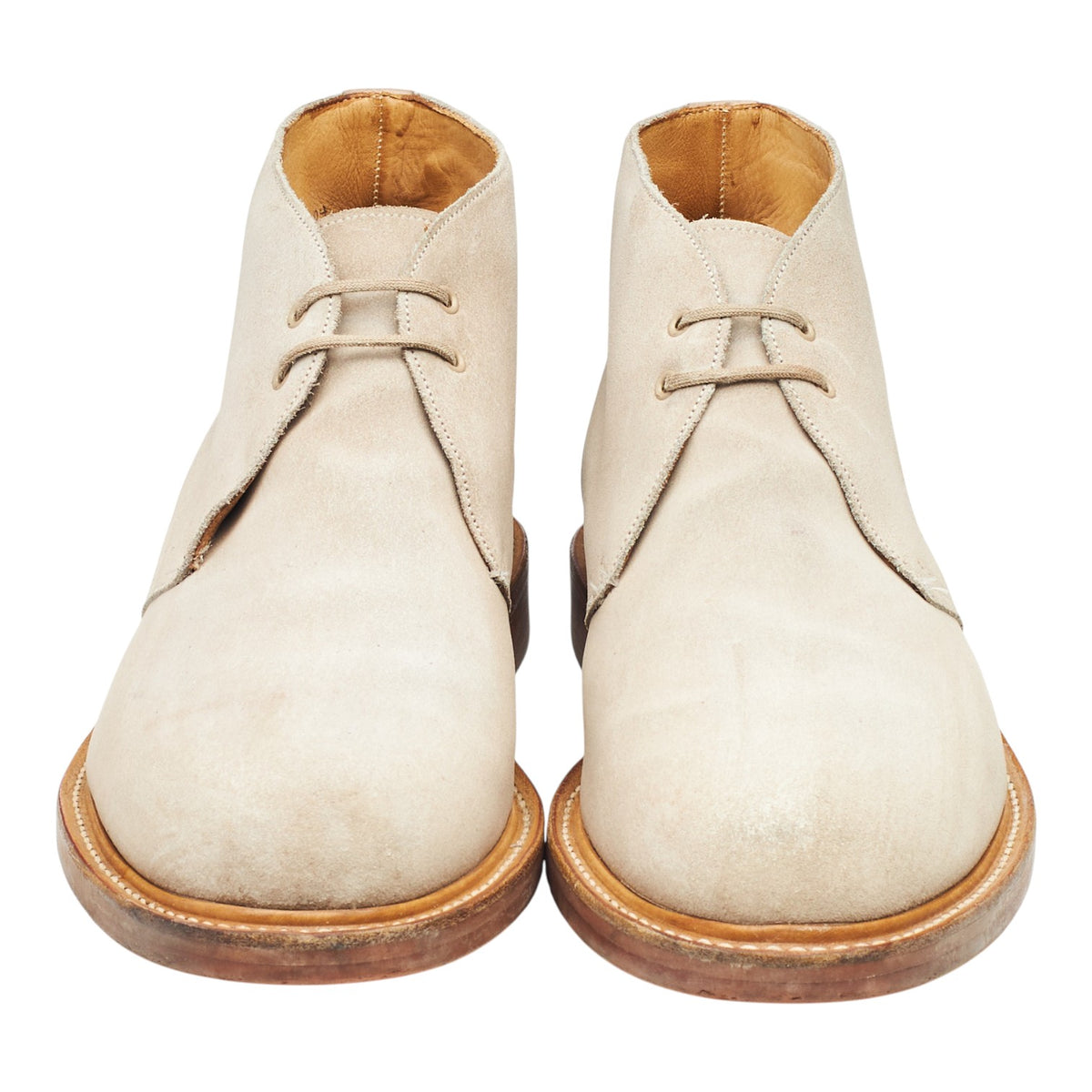 'Berwick' Beige Suede Chukka Boots UK 9.5 F