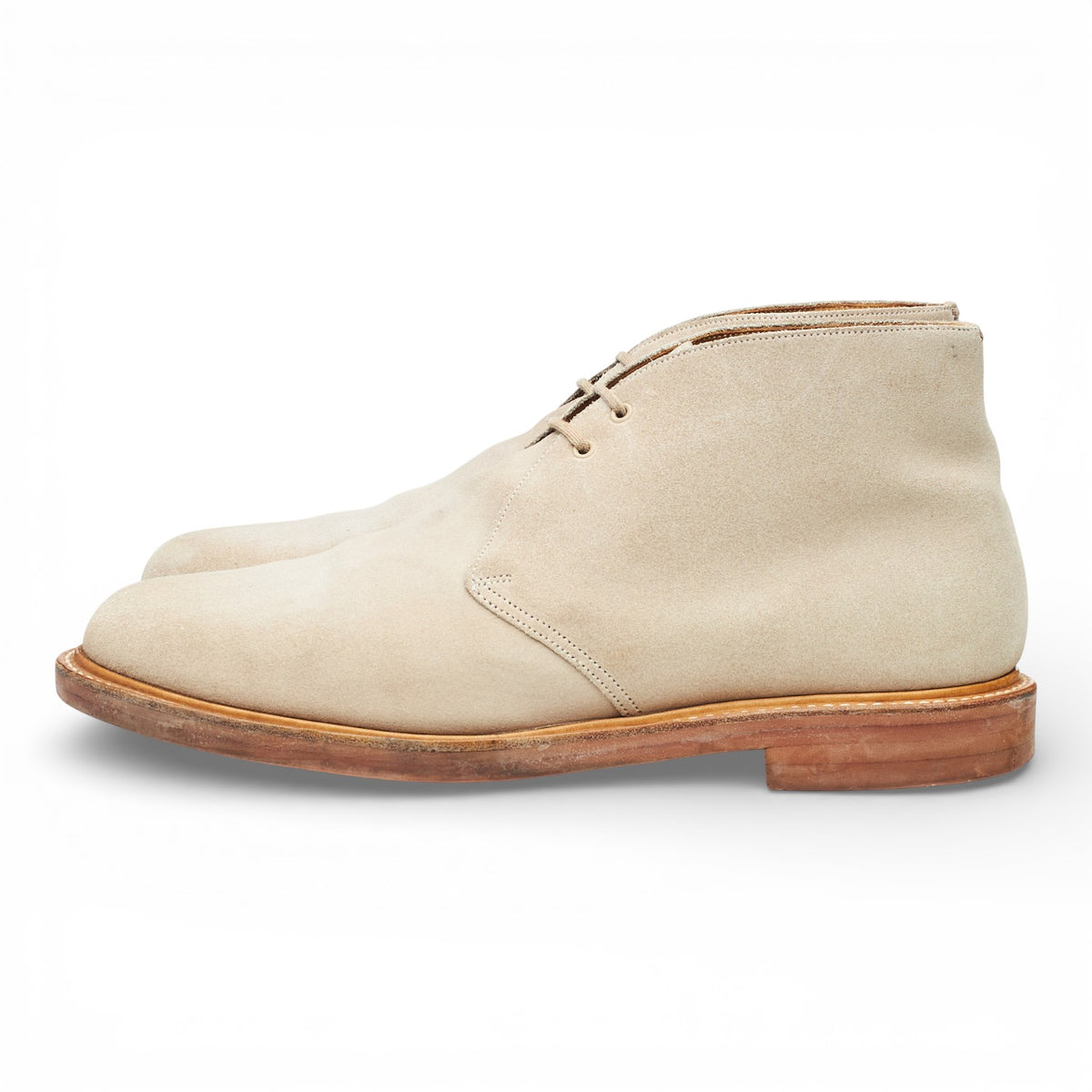'Berwick' Beige Suede Chukka Boots UK 9.5 F