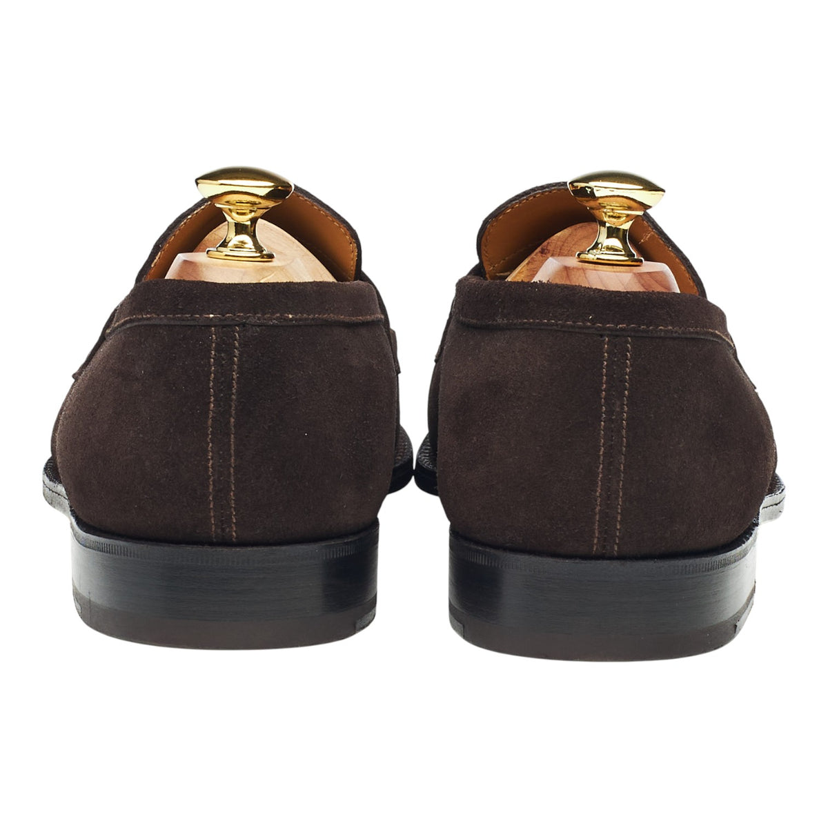 '180 Mocassin' Dark Brown Suede Loafers 7.5 D UK 8.5