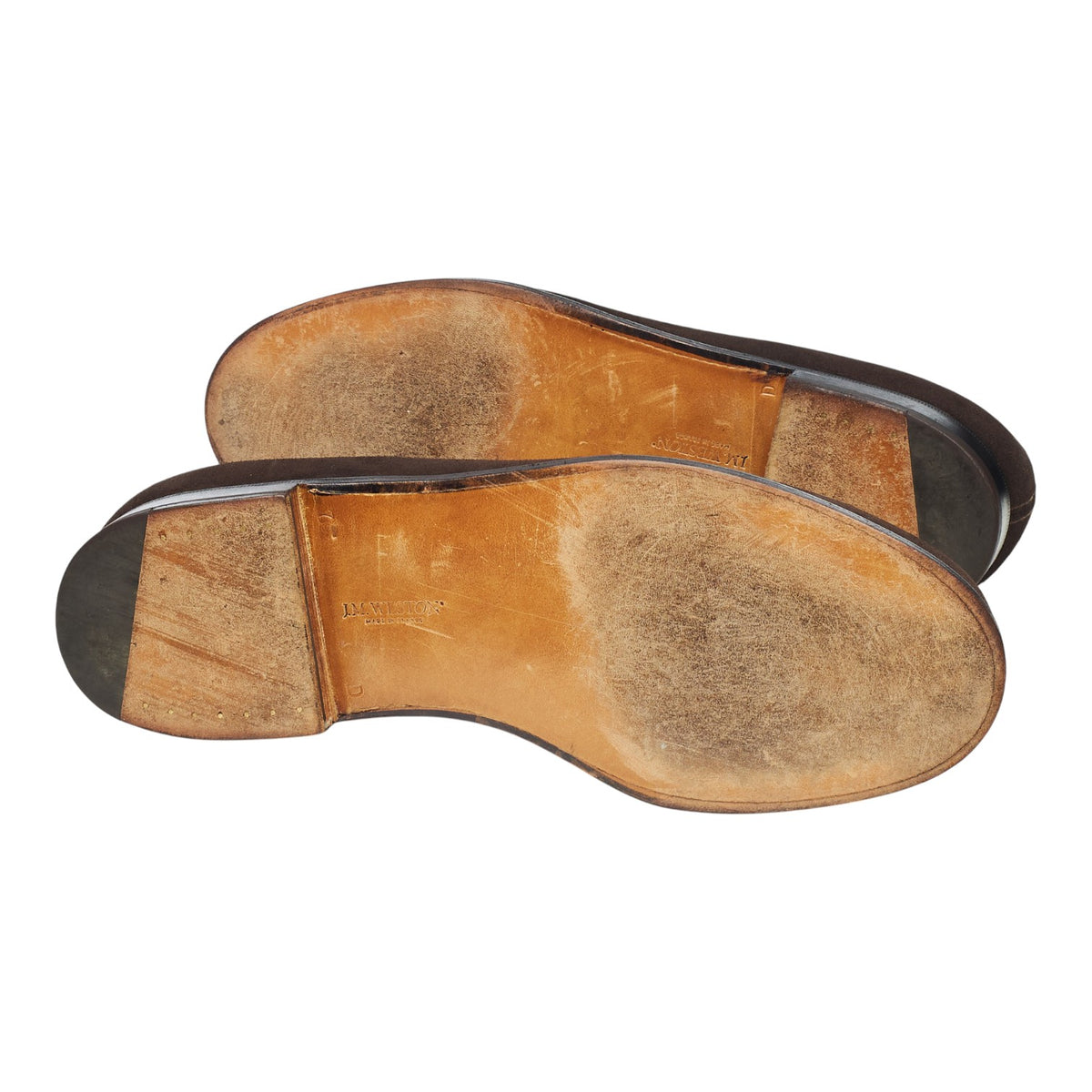 '180 Mocassin' Dark Brown Suede Loafers 7.5 D UK 8.5