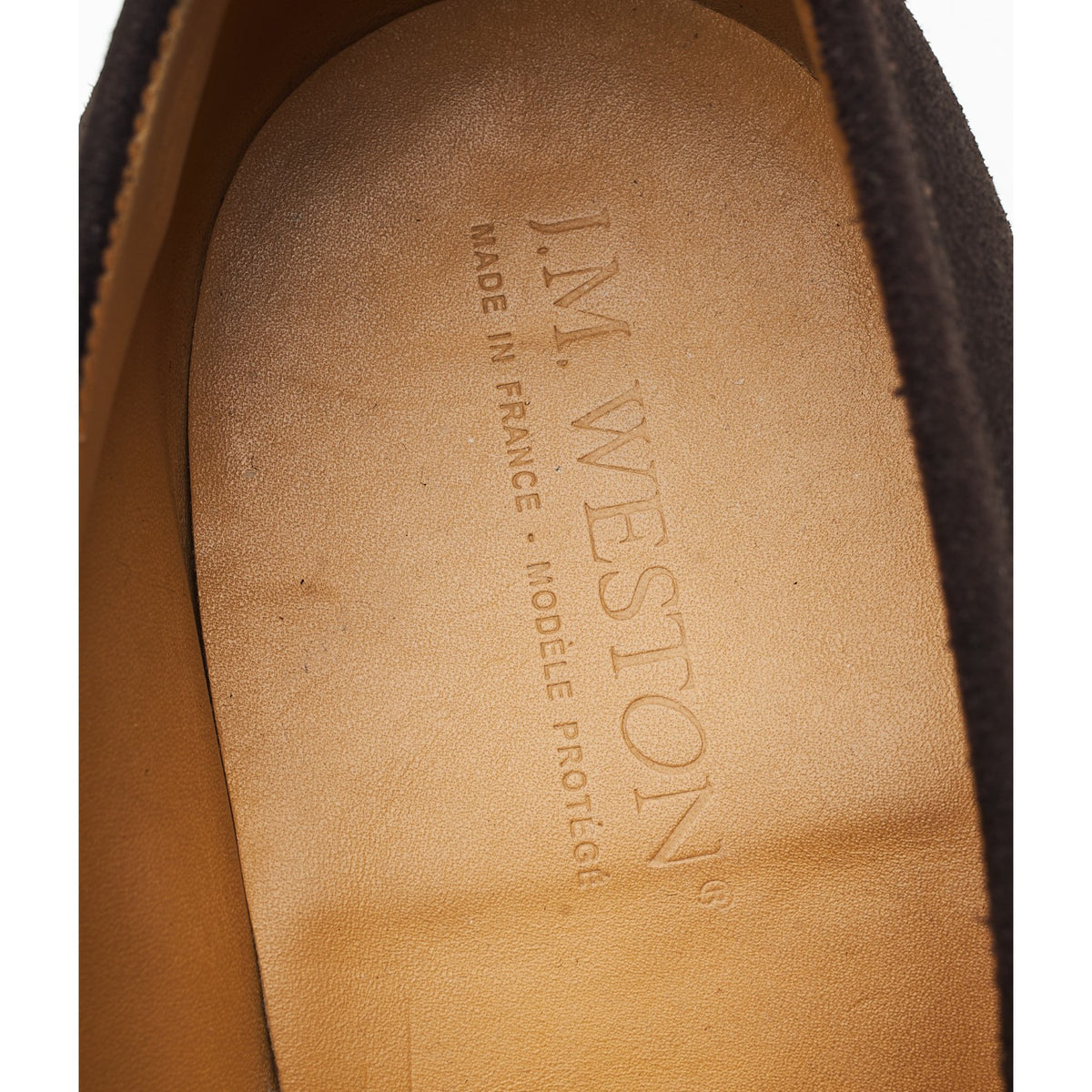 '180 Mocassin' Dark Brown Suede Loafers 7.5 D UK 8.5