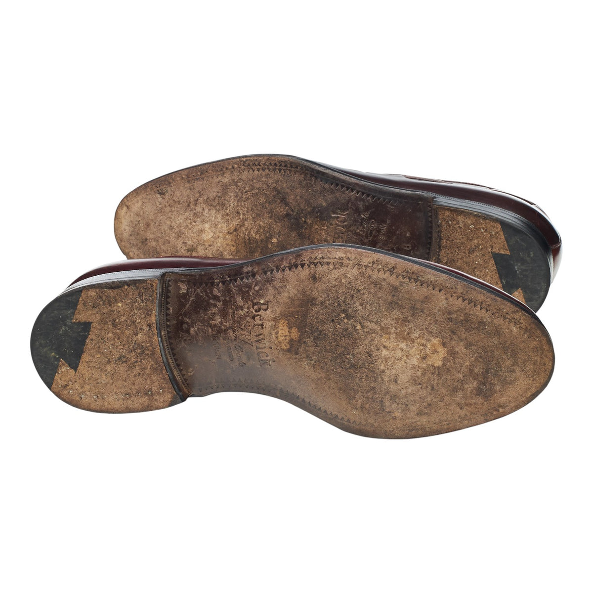 '8491' Burgundy Cordovan Leather Tassel Loafers UK 8