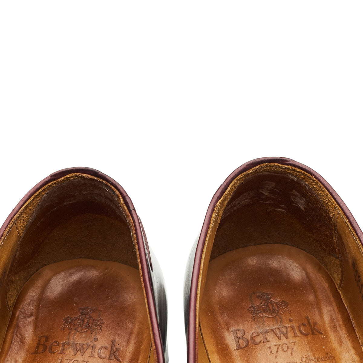 '8491' Burgundy Cordovan Leather Tassel Loafers UK 8