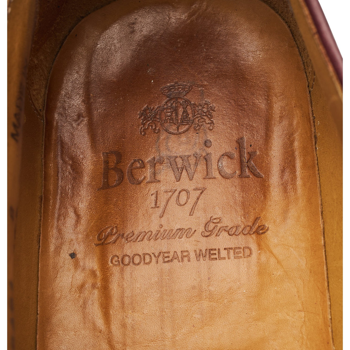 '8491' Burgundy Cordovan Leather Tassel Loafers UK 8