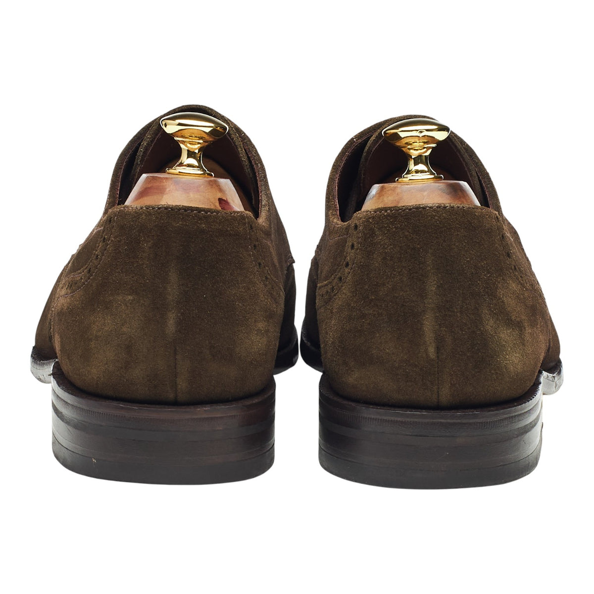 Evolution 'Rockingham' Dark Green Suede Derby Brogues UK 10 G