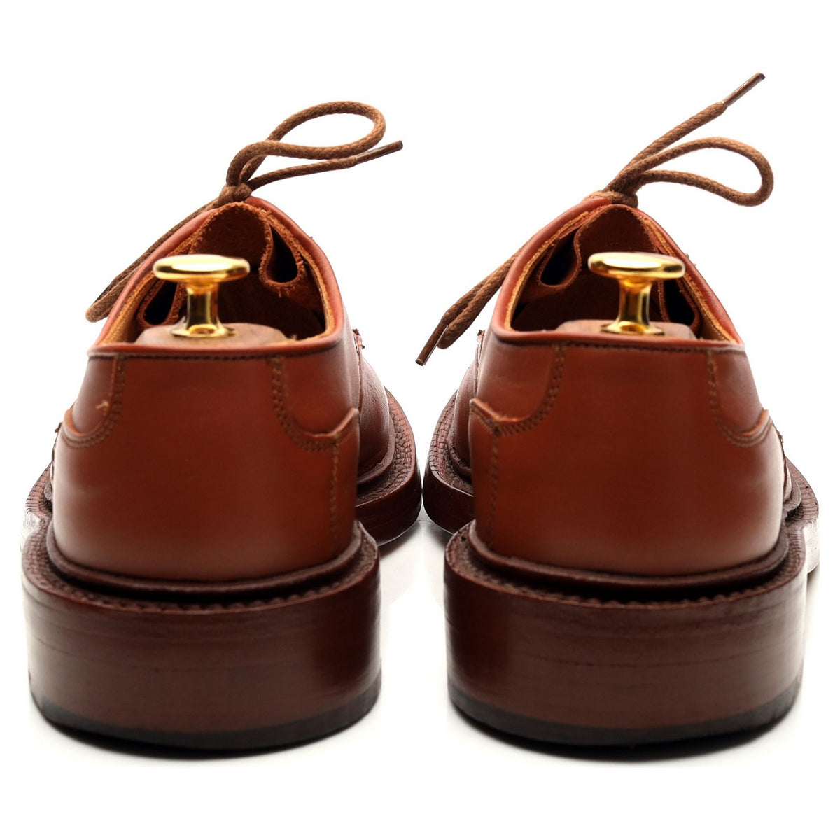 Tan Brown Leather Derby UK 6