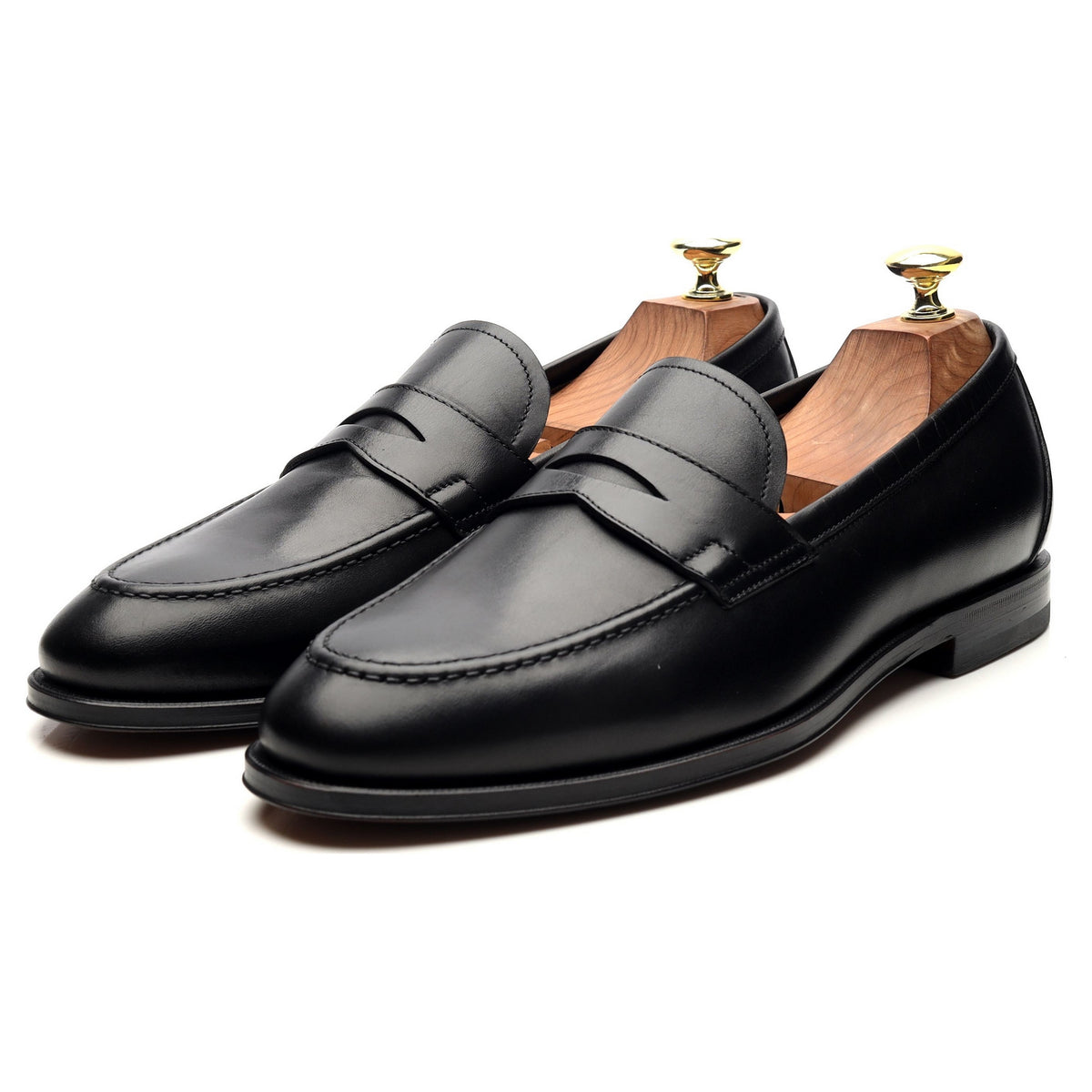 Black Leather Loafers UK 7 EU 41