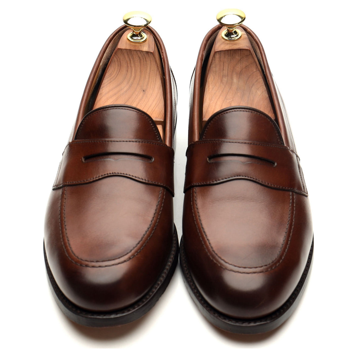&#39;Portsmouth&#39; Brown Leather Loafers UK 7.5 F
