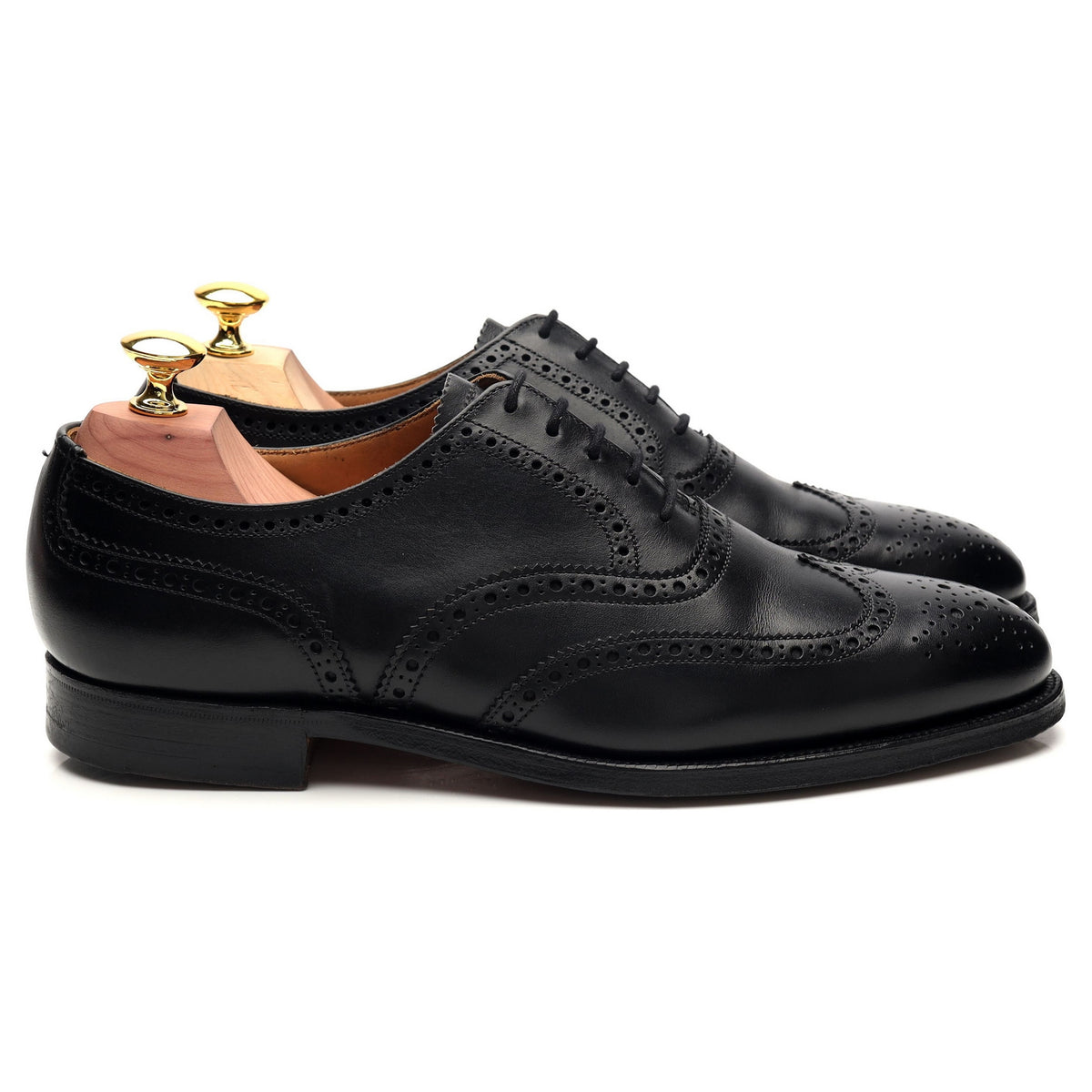 Shipton &amp; Heneage &#39;Albemarle&#39; Black Leather Oxford Brogues UK 7 E