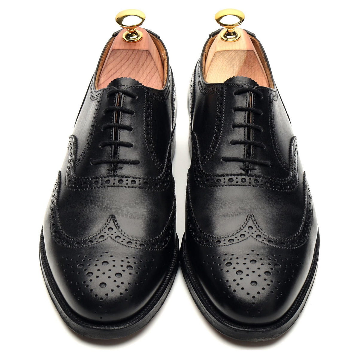 Shipton &amp; Heneage &#39;Albemarle&#39; Black Leather Oxford Brogues UK 7 E