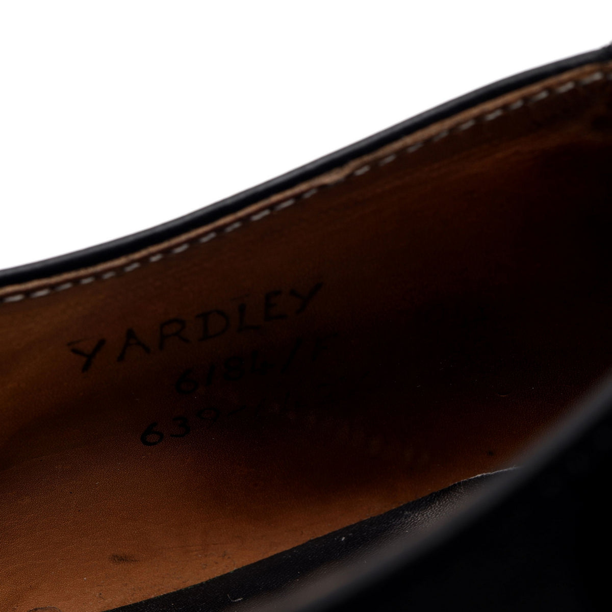 &#39;Yardley&#39; Black Leather Oxford Brogue UK 10.5 F