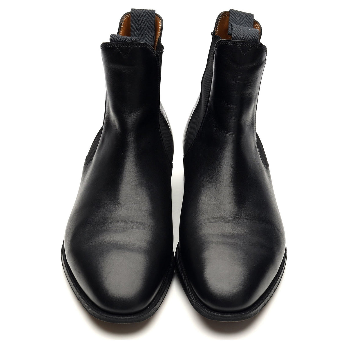 &#39;Newmarket&#39; Black Leather Chelsea Boots UK 7 E