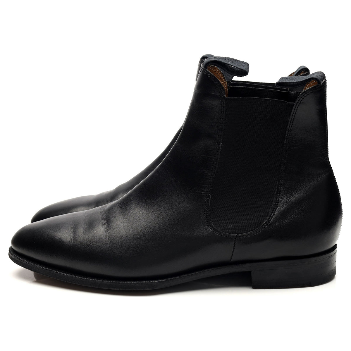 &#39;Newmarket&#39; Black Leather Chelsea Boots UK 7 E