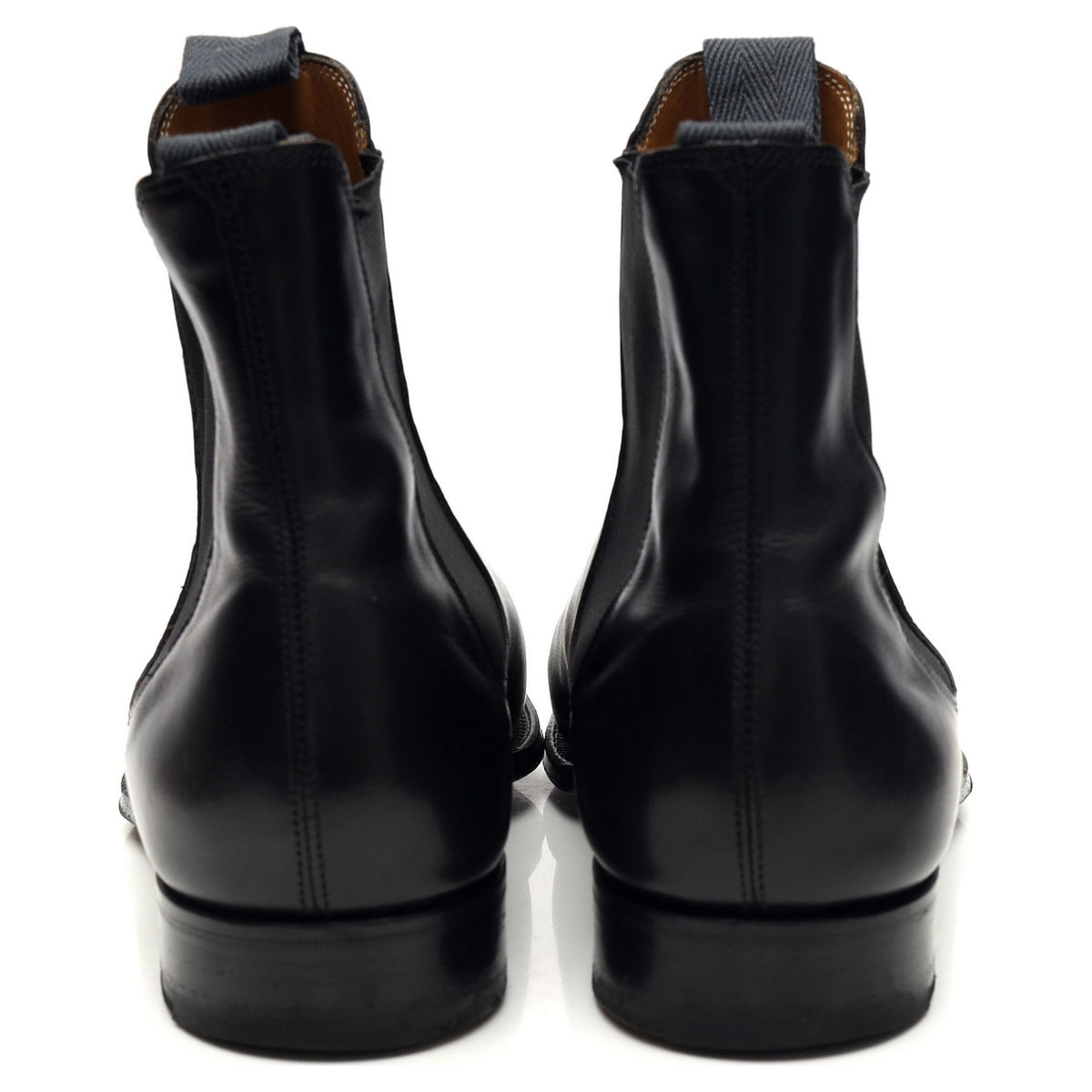 &#39;Newmarket&#39; Black Leather Chelsea Boots UK 7 E